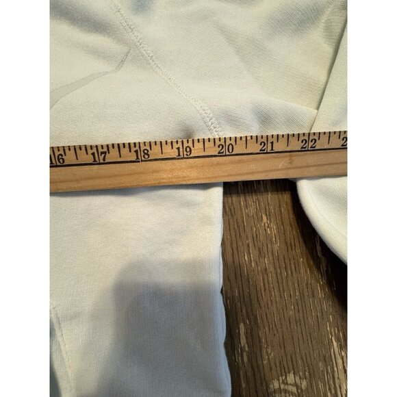 Nike womens White Rose Gold Cowl Neck Running Hoodie Sweatshirt Size Medium - Picture 6 of 12